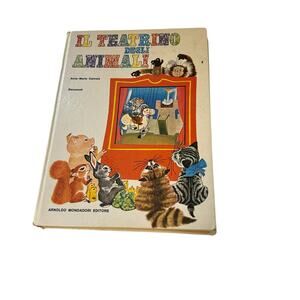 Vintage Italian Children's Book Animals Full Color 1971 First Edition